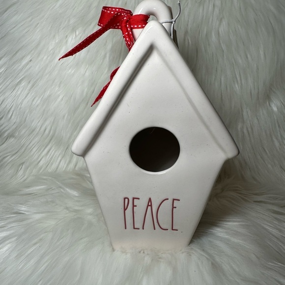 Rae Dunn Other - Rae Dunn Peace Birdhouse with Red